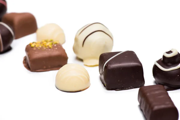 Assortiment van chocolade snoepjes — Stockfoto