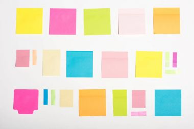 colorful sticky notes clipart