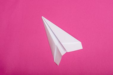 White paper plane  clipart