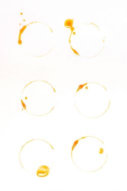 brown coffee stains and drops clipart