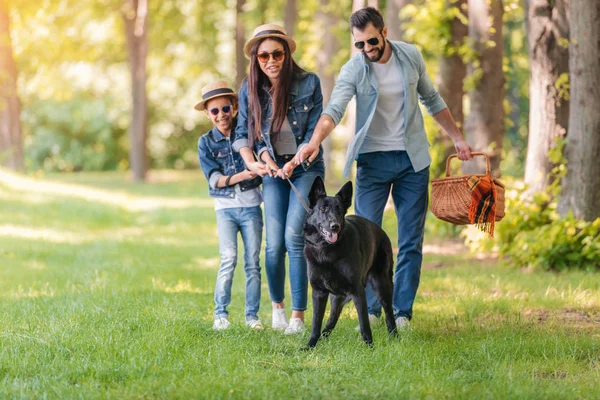 Interracial family spending time together — Stock Photo, Image