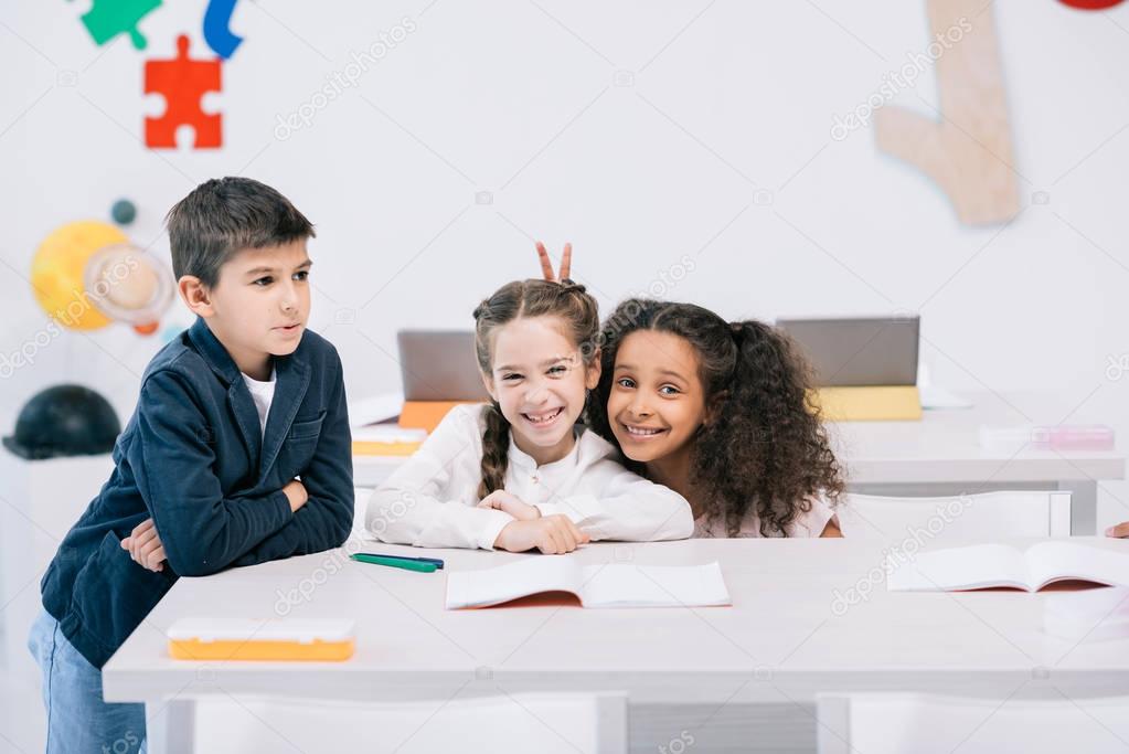 multiethnic pupils at school