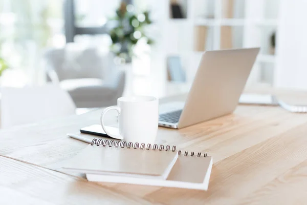 Modern workplace in office Stock Picture