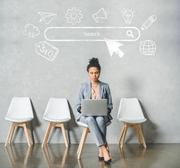 Businesswoman waiting for interview — Stock Photo, Image