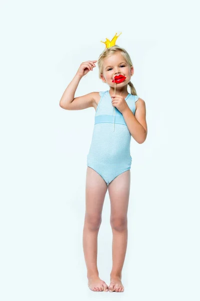 Adorable niño con palos de fiesta — Foto de Stock