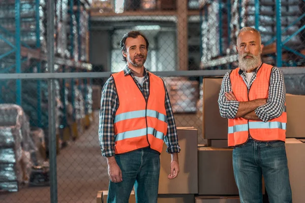 Confident warehouse workers — Stock Photo, Image