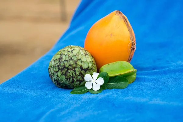 Composición de frutas tropicales — Foto de Stock