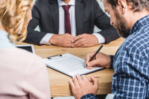Contrato de firma — Foto de Stock