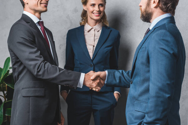 business people shaking hands