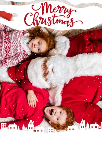Noel Baba ve küçük çocuklar
