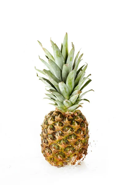 Fresh pineapple with water drops — Stock Photo