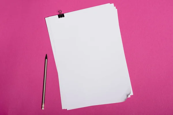 Blank white papers — Stock Photo