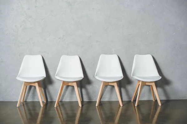 Chairs for job interview in hall — Stock Photo