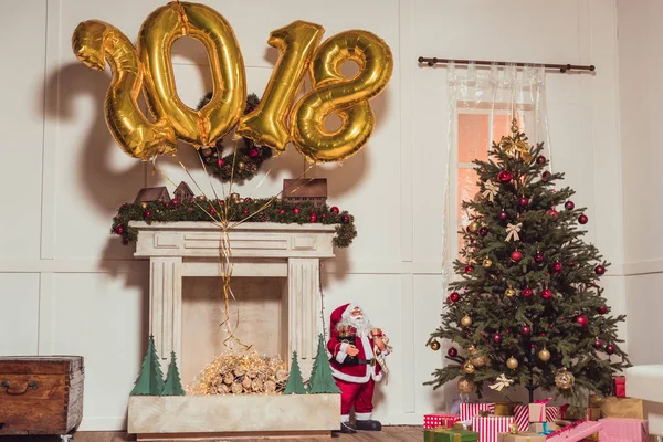 Oro 2018 signo globos - foto de stock