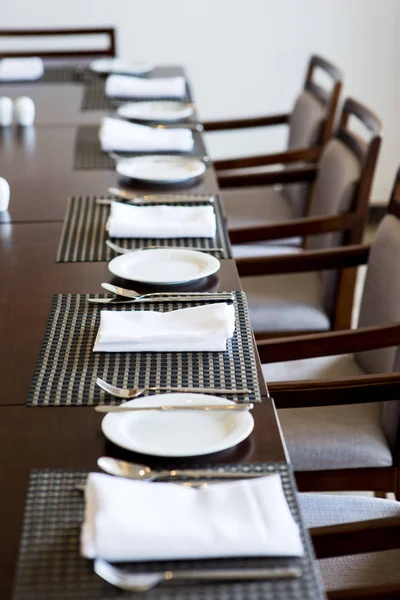 Configuração de mesa para catering — Fotografia de Stock