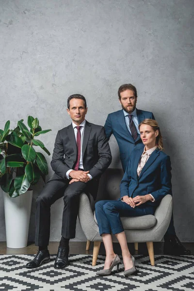 Group of lawyers in suits — Stock Photo