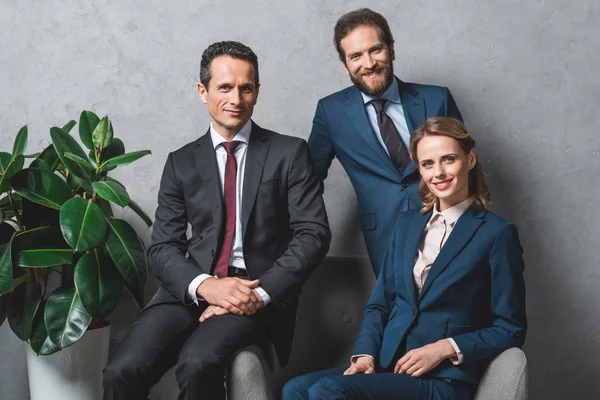Group of lawyers in suits — Stock Photo