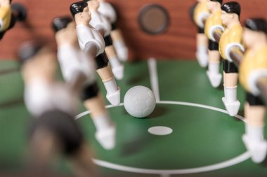 Close-up view of table football clipart
