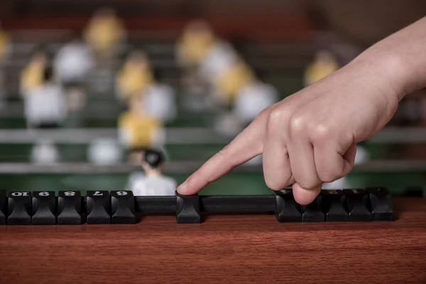 Close-up view of table football — Stock Photo