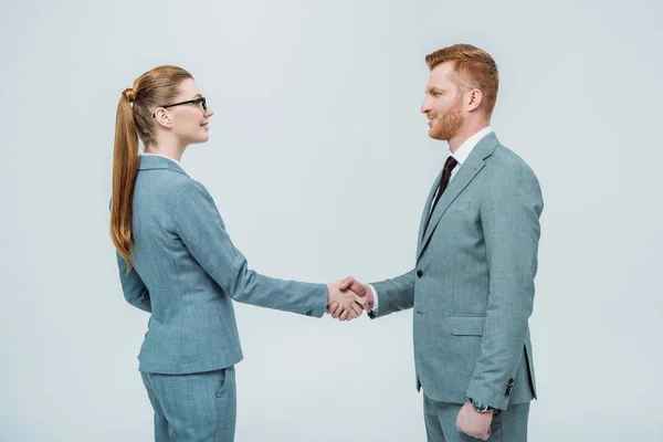 Businesspeople shaking hands — Stock Photo