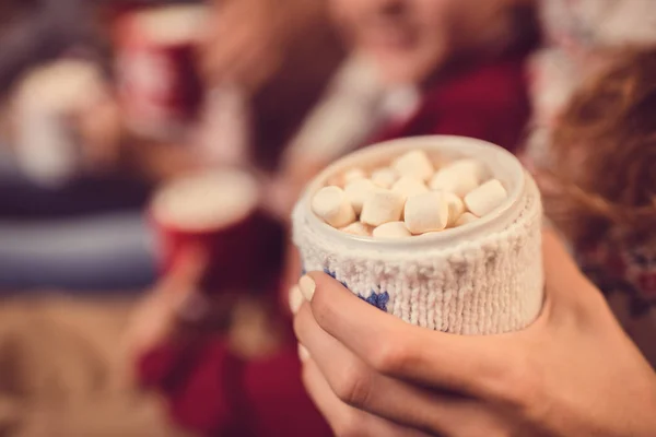 Tasse Kakao mit Eibisch — Stockfoto