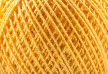 İplik, closeup arka plan sarı dokulu