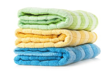 beyaz izole banyo havlusu