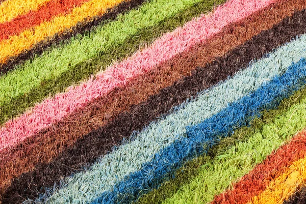Multi-colored striped carpet — Stock Photo, Image