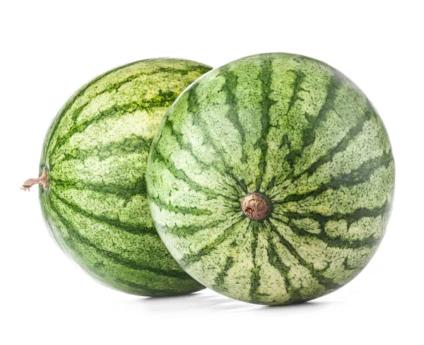 Watermeloenen geïsoleerd op witte achtergrond — Stockfoto