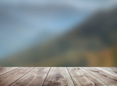 Doğal arka plan bulanık ile bej ahşap plakalar