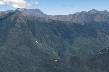 Krasnaya Polyana 'nın güzel dağları