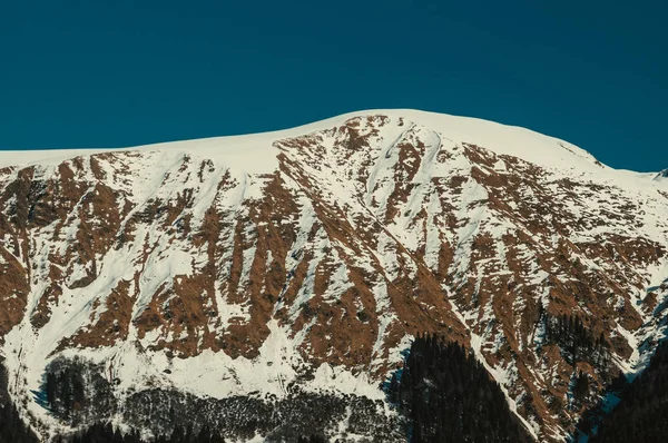 Зимові гори Краснаї Поляни — стокове фото