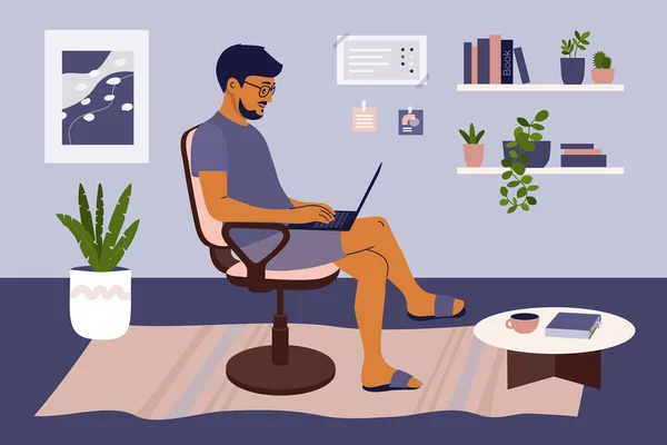 Working From Home Illustrations