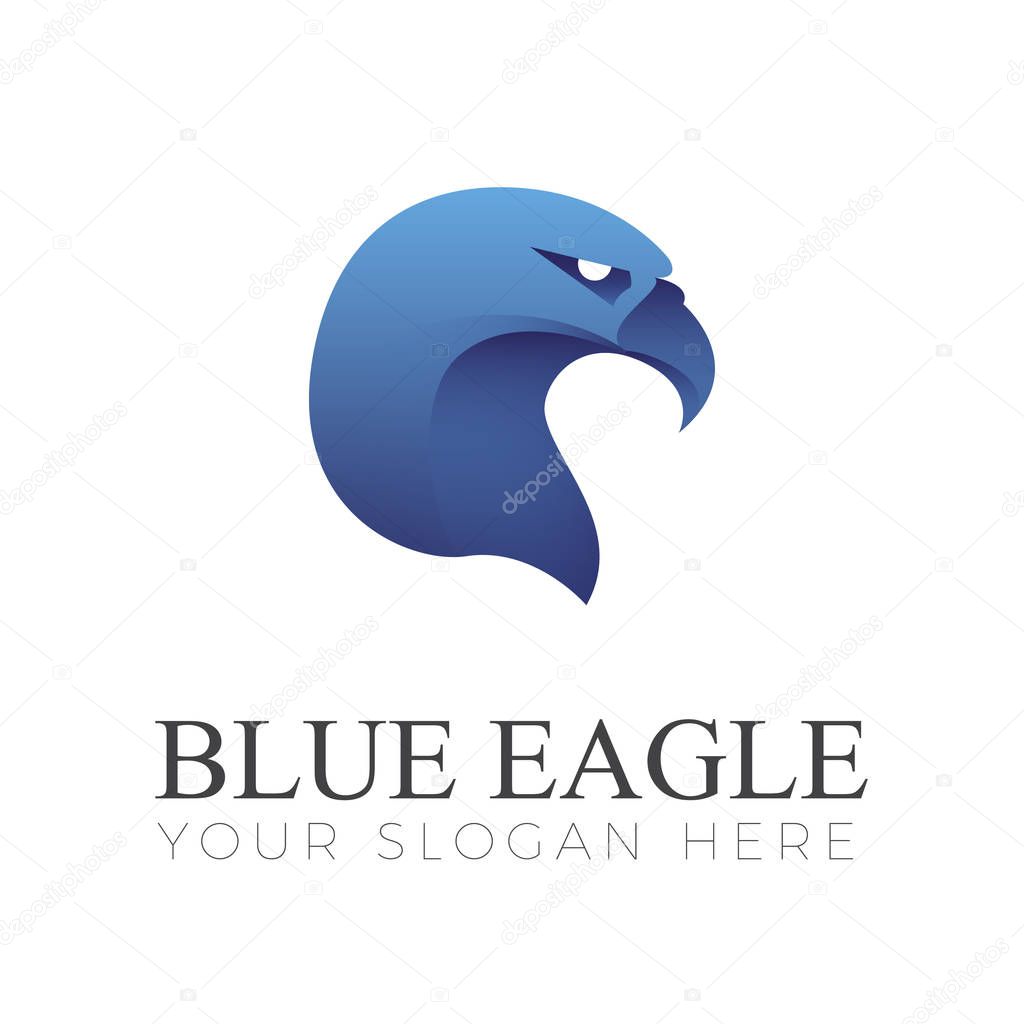 Logo Of Blue Eagle Blue Eagle Logo Stock Vector