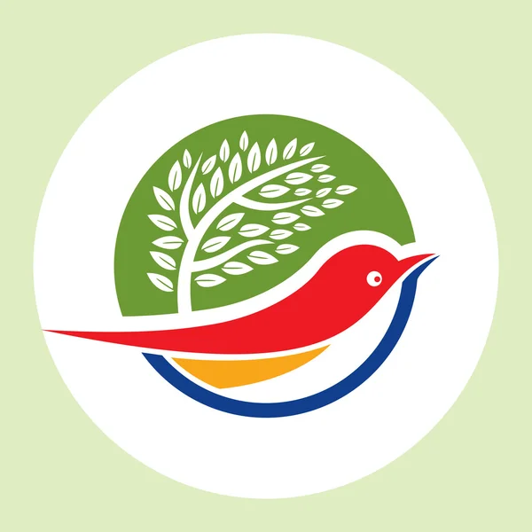 Design de logotipo de pássaro criativo — Vetor de Stock
