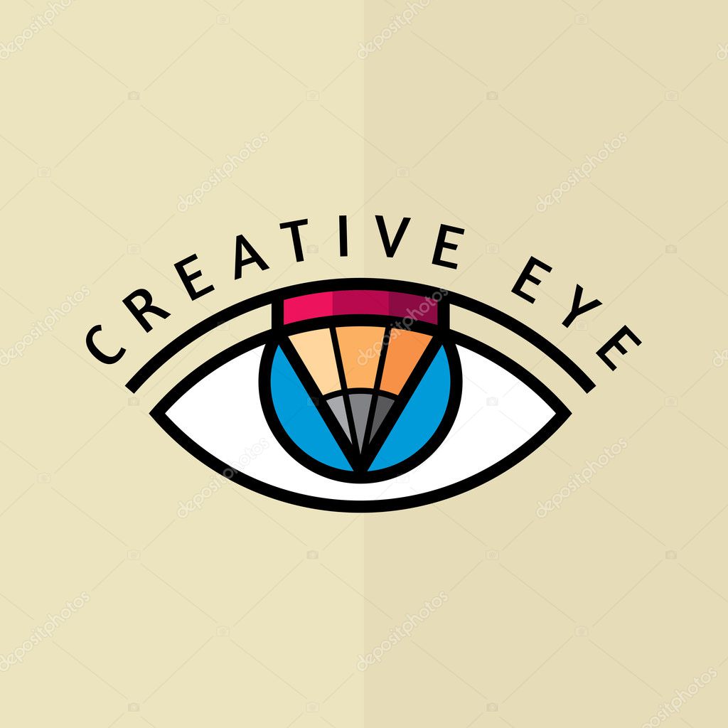 Creative Eye, Concept vector for designer.