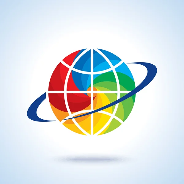 Abstract global logo — Stock Vector