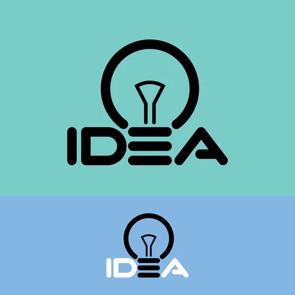 Icona lampadina idea creativa — Vettoriale Stock