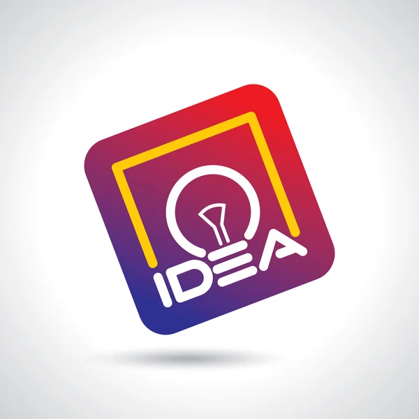 Ícone de vetor de lâmpada ideia criativa —  Vetores de Stock