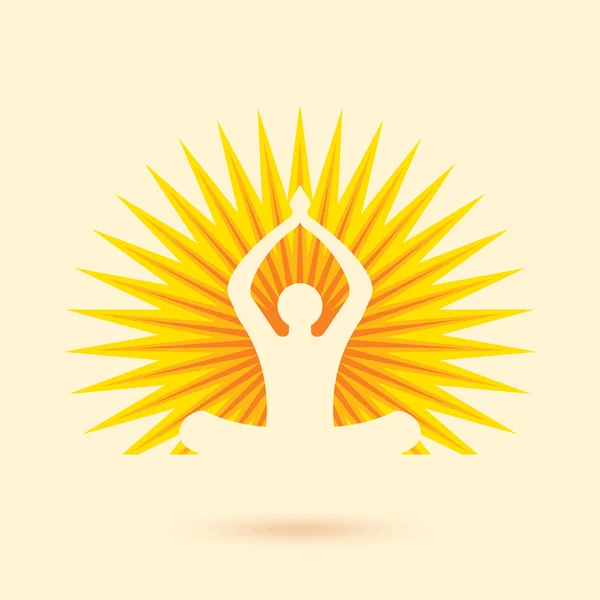Yoga/spa çizimi — Stok Vektör