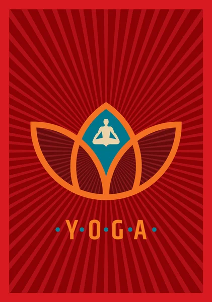 Illustration von Yoga / Wellness — Stockvektor