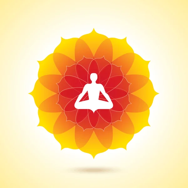 Illustration de yoga / spa — Image vectorielle