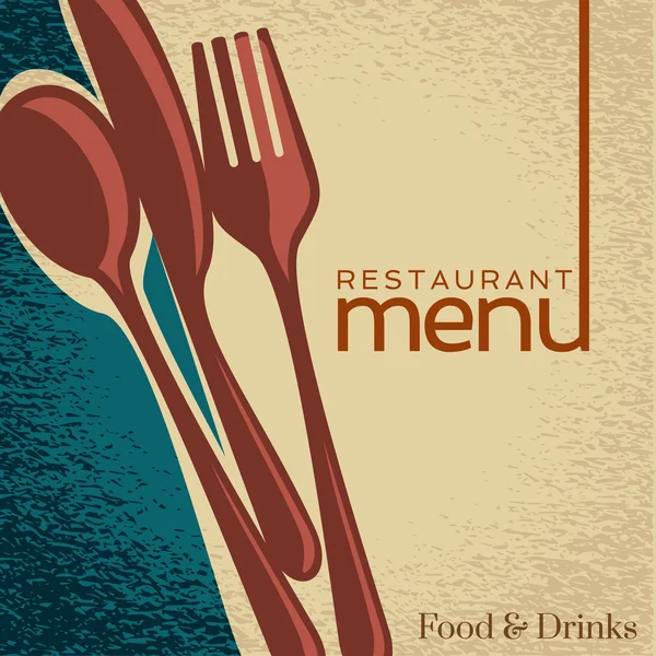 餐厅菜单卡片设计 — 图库矢量图片