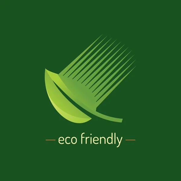 Green eco friendly design. — Stock vektor