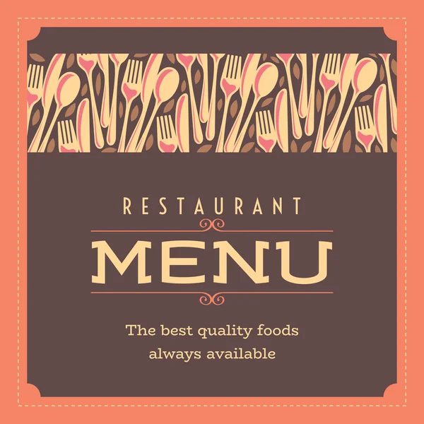 Restaurant menu kaart ontwerp — Stockvector