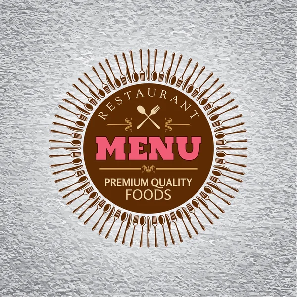 रेस्तरां मेन्यू कार्ड डिजाइन — स्टॉक वेक्टर