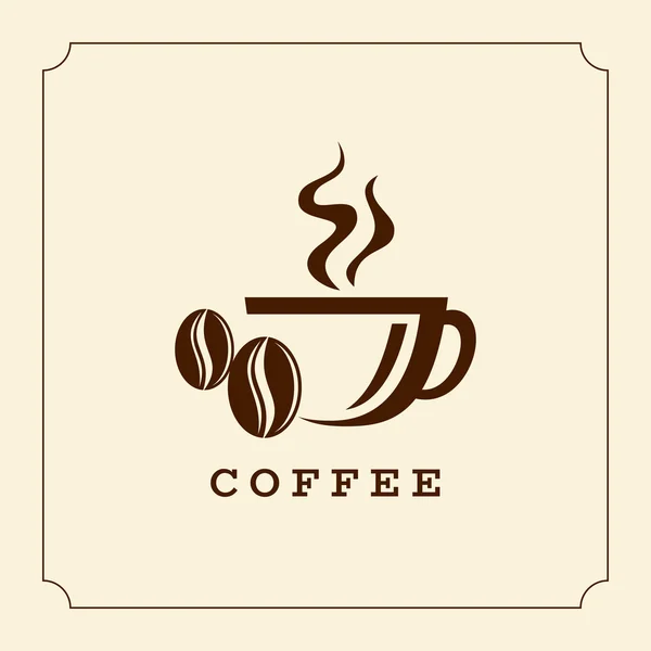 Coffee design template — Stock Vector