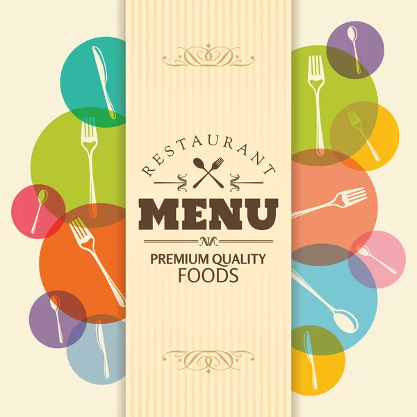 Restaurace menu card design — Stockový vektor