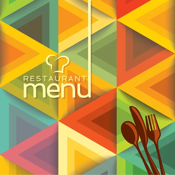 Carte de menu restaurant Design — Image vectorielle