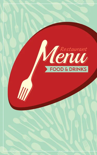 Restaurante Menú Diseño de tarjetas — Vector de stock